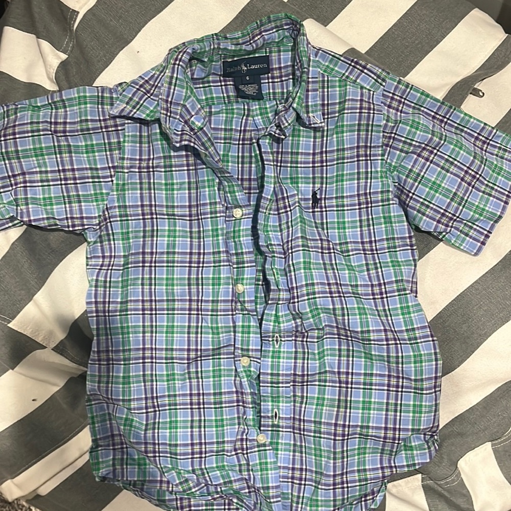 Boys polo, Ralph, Lauren, short sleeve button down